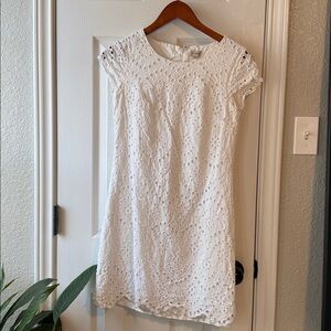 Daniel Cremieux White Eyelet Top